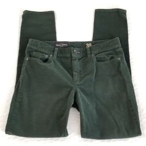 J. Crew Midrise Toothpick Corduroy Pants 30R EUC